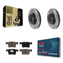 Charger l'image dans la galerie, Front Drilled Slot Brake Rotors Ceramic Pad Kit For BMW 335i xDrive 435i 328i GT
