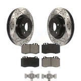 Front Drilled Slot Brake Rotor & Ceramic Pad Kit For Mercedes-Benz CLS550 CLS500