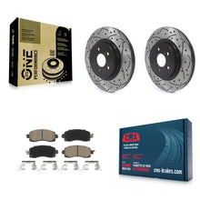 Load image into Gallery viewer, Front Drilled Slot Disc Brake Rotor Ceramic Pad Kit For Subaru Crosstrek Impreza