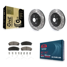 Load image into Gallery viewer, Front Drill Slot Brake Rotor Ceramic Pad Kit For Lexus RX350 RX450h Toyota Camry