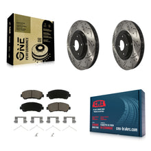 Load image into Gallery viewer, Front Coated Drill Slot Disc Brake Rotors Ceramic Pad Kit For Nissan Sentra Juke