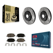 Charger l'image dans la galerie, Front Drilled Slot Brake Rotor &amp; Ceramic Pad Kit For Chevrolet Trax Buick Encore