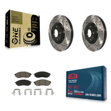 Load image into Gallery viewer, Front Drill Slot Brake Rotors Ceramic Pad Kit For INFINITI Nissan G37 Murano G35
