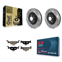 Load image into Gallery viewer, Front Drill Slot Brake Rotor Ceramic Pad Kit For Audi A4 Quattro Q5 A5 Sportback