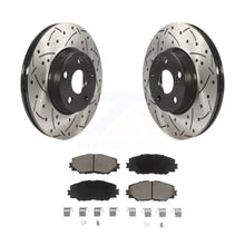 Load image into Gallery viewer, Front Drill Slot Brake Rotors Ceramic Pad Kit For Toyota Corolla Scion xD Matrix