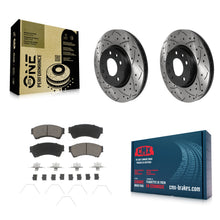 Load image into Gallery viewer, Front Drill Slot Brake Rotor Ceramic Pad Kit For Ford Fusion Mazda 6 Lincoln MKZ