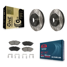 Load image into Gallery viewer, [Front] 2015 Subaru Legacy 2.5L Performance Drilled &amp; Slotted Brake Rotor &amp; Ceramic Pads Kit For Max Braking