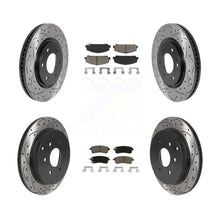 Charger l'image dans la galerie, Front Rear Drilled Slot Brake Rotor &amp; Ceramic Pad Kit For INFINITI Nissan Armada