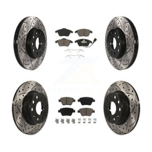 Charger l'image dans la galerie, Front Rear Drilled Slot Disc Brake Rotor &amp; Ceramic Pad Kit For Volkswagen Beetle