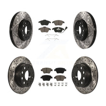 Load image into Gallery viewer, Front Rear Drill Slot Brake Rotors Ceramic Pad Kit For 13 Volkswagen Beetle 2.5L