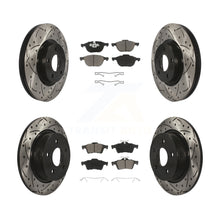 Load image into Gallery viewer, Front Rear Drilled Slot Disc Brake Rotor &amp; Ceramic Pad Kit For Ford Escape C-Max