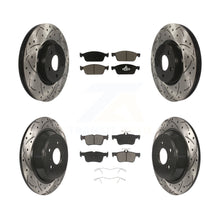Charger l'image dans la galerie, Front Rear Drilled Slot Brake Rotors Ceramic Pad Kit For Ford Escape Lincoln MKC