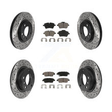 Load image into Gallery viewer, Front Rear Drilled Slot Brake Rotor &amp; Ceramic Pad Kit For Mini Cooper Countryman