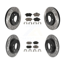 Charger l'image dans la galerie, Front Rear Drilled Slot Brake Rotor &amp; Ceramic Pad Kit For Mini Cooper Countryman