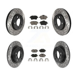 Front Rear Drilled Slot Brake Rotor & Ceramic Pad Kit For Mini Cooper Countryman