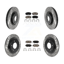 Charger l'image dans la galerie, Front Rear Drill Slot Brake Rotors Ceramic Pad Kit For Hyundai Sonata GAS engine