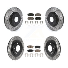 Load image into Gallery viewer, Front Rear Drilled Slot Brake Rotor Ceramic Pad Kit For Kia Optima LX/EX/LX 1.6T