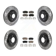 Load image into Gallery viewer, Front Rear Drilled Slot Brake Rotor Ceramic Pad Kit For Kia Optima LX/EX/LX 1.6T
