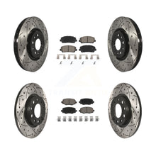 Charger l'image dans la galerie, Front Rear Drill Slot Brake Rotor Ceramic Pad Kit For Jeep Cherokee Chrysler 200