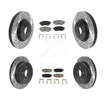Charger l'image dans la galerie, Front Rear Drill Slot Brake Rotor Ceramic Pad Kit For 14-18 Subaru Forester 2.0L