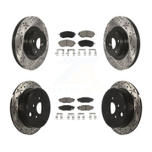 Charger l'image dans la galerie, Front Rear Drilled Slot Brake Rotor &amp; Ceramic Pad Kit For Subaru Impreza Outback
