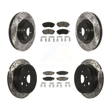 Charger l'image dans la galerie, Front Rear Drilled Slot Brake Rotors Ceramic Pad Kit For Subaru Outback Forester