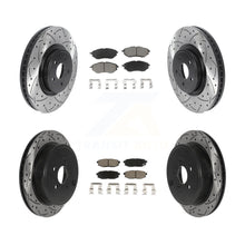 Load image into Gallery viewer, Front Rear Drill Slot Disc Brake Rotor Ceramic Pad Kit For Subaru Outback Legacy