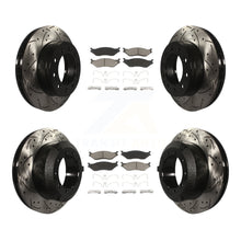 Load image into Gallery viewer, Front Rear Drill Slot Disc Brake Rotor Ceramic Pad Kit For Ford F-450 Super Duty