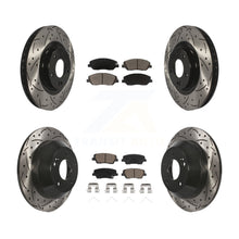 Load image into Gallery viewer, Front Rear Drilled Slot Disc Brake Rotor Ceramic Pad Kit For Hyundai Santa Fe XL