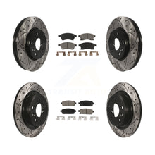 Load image into Gallery viewer, Front Rear Coat Drill Slot Disc Brake Rotors Ceramic Pad Kit For Chevrolet Cruze