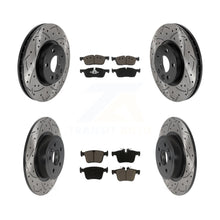 Load image into Gallery viewer, Front Rear Drilled Slot Brake Rotors Ceramic Pad Kit For Land Rover Range Evoque