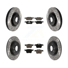 Charger l'image dans la galerie, Front Rear Drill Slot Brake Rotor Ceramic Pad Kit For Land Rover Discovery Sport