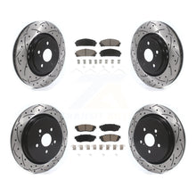 Load image into Gallery viewer, Front Rear Drill Slot Brake Rotors Ceramic Pad Kit For Lexus RX350 RX450h RX350L