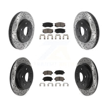 Load image into Gallery viewer, Front Rear Drilled Slot Brake Rotor Ceramic Pad Kit For Chevrolet Malibu Limited
