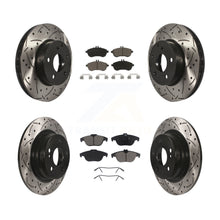Load image into Gallery viewer, Front Rear Drilled Slot Brake Rotors Ceramic Pad Kit For Mercedes-Benz C300 C250
