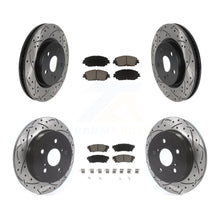 Load image into Gallery viewer, Front Rear Drilled Slot Brake Rotors Ceramic Pad Kit For Toyota Camry RAV4 Lexus