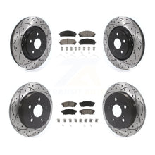 Load image into Gallery viewer, Front Rear Drilled Slot Brake Rotors Ceramic Pad Kit For Toyota Camry Avalon TRD