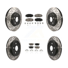 Charger l'image dans la galerie, Front Rear Drill Slot Brake Rotor Ceramic Pad Kit For Toyota Corolla Matrix Vibe