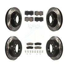 Charger l&#39;image dans la galerie, Front Rear Drill Slot Brake Rotor Ceramic Pad Kit For Toyota 4Runner Lexus GX460