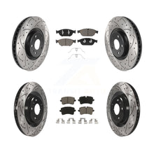 Load image into Gallery viewer, Front Rear Drilled Slot Disc Brake Rotors Ceramic Pad Kit For Audi A6 Quattro A7