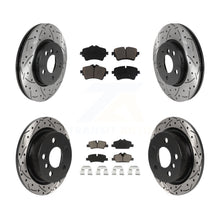Load image into Gallery viewer, Front Rear Coated Drilled Slot Disc Brake Rotors Ceramic Pad Kit For Mini Cooper