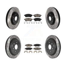 Load image into Gallery viewer, Front Rear Drilled Slot Brake Rotor &amp; Ceramic Pad Kit For Cadillac SRX Saab 9-4X