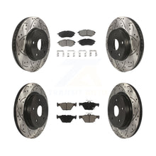 Charger l&#39;image dans la galerie, [Front+Rear] 2015 Subaru Legacy 2.5L Performance Drilled &amp; Slotted Brake Rotor &amp; Ceramic Pads Kit For Max Braking