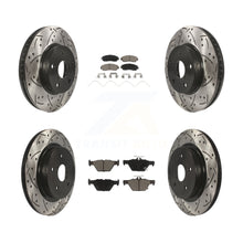 Load image into Gallery viewer, [Front+Rear] 16-19 Subaru Legacy 2.5L Performance Drilled &amp; Slotted Brake Rotor &amp; Ceramic Pads Kit For Max Braking