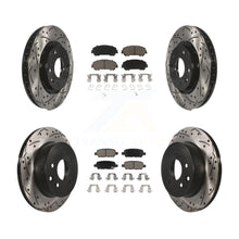 Load image into Gallery viewer, Front Rear Drill Slot Brake Rotor Ceramic Pad Kit For Nissan Rogue Sport Qashqai