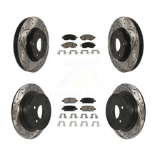 Load image into Gallery viewer, Front Rear Coated Drill Slot Disc Brake Rotors Ceramic Pad Kit For Nissan Altima