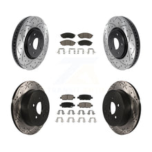 Charger l'image dans la galerie, Front Rear Drilled Slot Brake Rotors Ceramic Pad Kit For INFINITI FX35 FX37 QX70