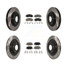 Load image into Gallery viewer, Front Rear Drill Slot Brake Rotor Ceramic Pad Kit For Mitsubishi Outlander Sport