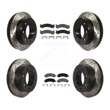 Load image into Gallery viewer, Front Rear Drill Slot Brake Rotor Ceramic Pad Kit For Chevrolet Express 2500 GMC