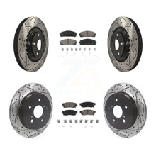 Charger l'image dans la galerie, Front Rear Drill Slot Brake Rotors Ceramic Pad Kit For Lexus NX200t NX300 NX300h